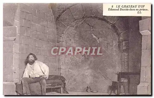 Cartes postales Le Chateau D&#39If Edmond Dantes Dans Sa Prison Marseille