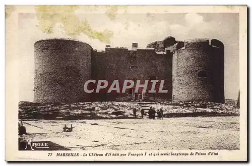 Ansichtskarte AK Marseille Le Chateau D&#39If Bati Par Francois 1er