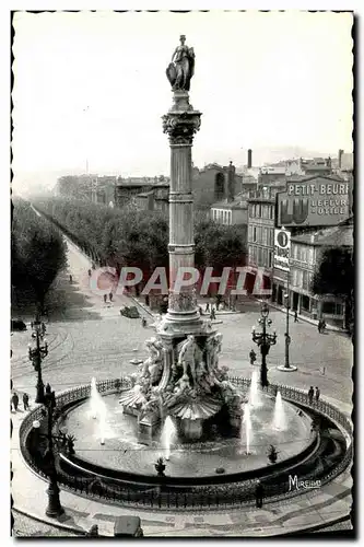 Cartes postales moderne Marseille Place Castellane Fontaine Cantini et l&#39avenue du Prado