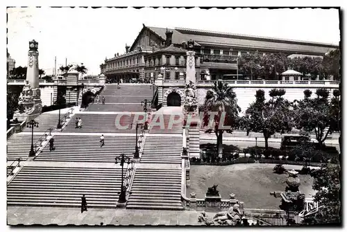 Cartes postales Marseille Gare Et Escalier Monumental