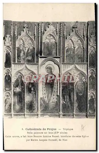 Ansichtskarte AK Cathedrale De Frejus Triptique Belle Peinture sur bois