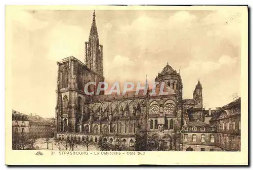 Cartes postales Strasbourg La Cathedrale Cote Sud