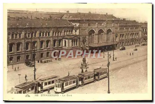 Cartes postales Strasbourg La Gare Tramway