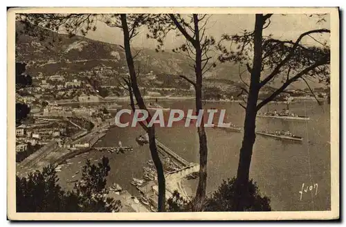 Cartes postales Villefranche L&#39Escadre En Rade Bateaux