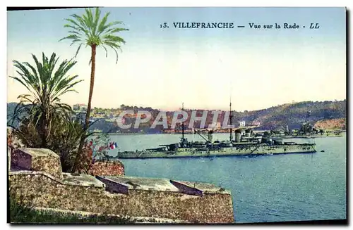 Cartes postales Villefranche Sur Mer La Rade Bateau