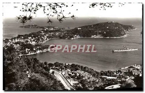 Moderne Karte Villefranche Vur Sur La Bale Et Le Cap Ferrat