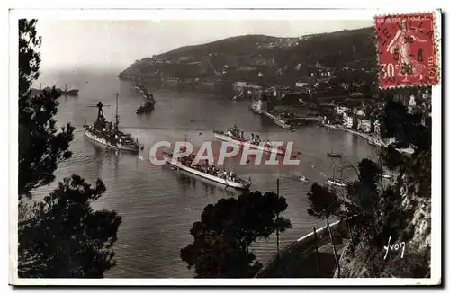 Cartes postales Villefranche L&#39Escadre En Rade Bateaux