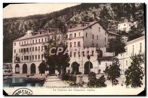 Cartes postales Villefranche Sur Mer La Caserne Des Chasseurs Alpins Militaria