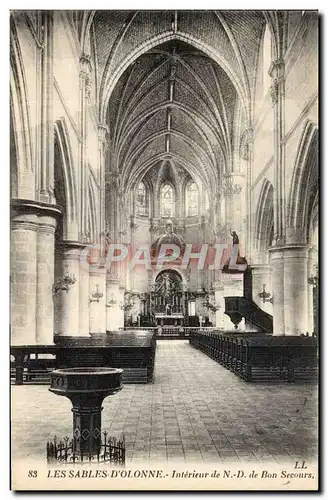 Cartes postales Les Sables D'Olonne Interieur De ND de Bon Secours