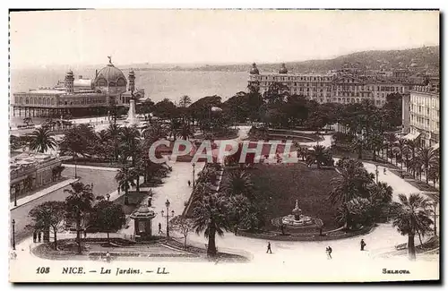 Cartes postales Nice Les Jardins