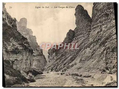 Cartes postales Ligne du Sud Les Gorges du Cians