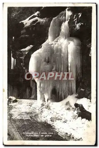 Cartes postales moderne Les Gorges Du Cians Stalactices de Glace