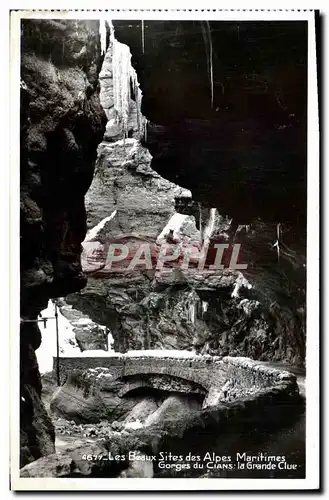 Cartes postales moderne Les Beaux Sites des Alpes Maritimes Gorges du Cians La grande clue