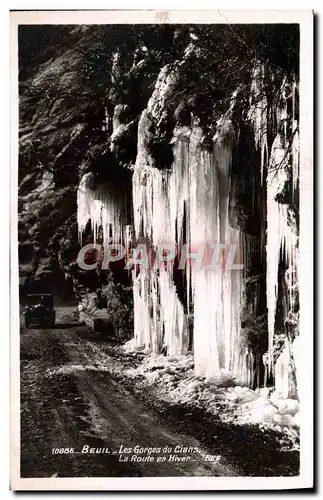 Cartes postales moderne Beuil Les Gorges du Cians La Route en Hiver