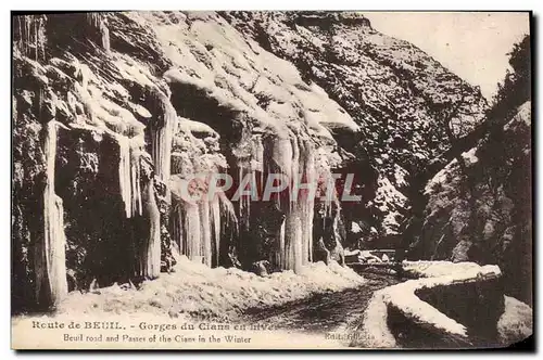 Ansichtskarte AK Beuil Route de Gorges du Cians en Hiver