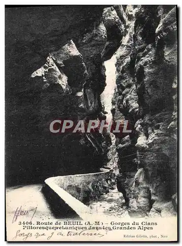 Cartes postales Beuil Route de Gorges du Cians