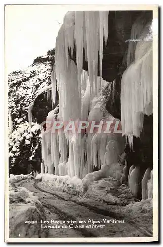 Cartes postales moderne La route du Cians en hiver