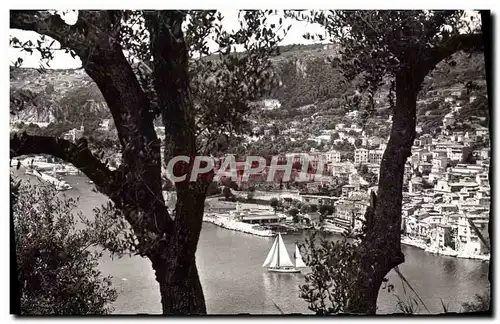 Moderne Karte Villefranche Sur Mer Vue Prise entre les Oliviers