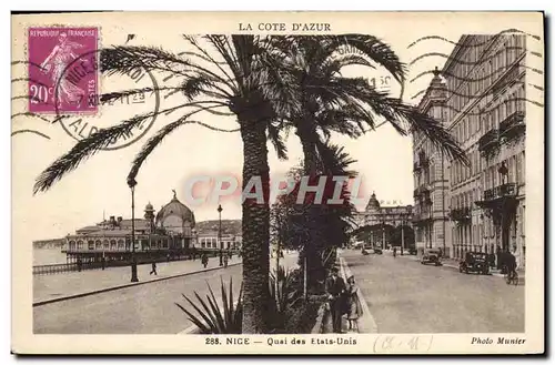 Cartes postales Nice Quai des Etats Unis