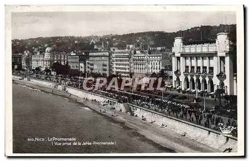 Ansichtskarte AK Nice La Promenade Vue prise de la jetee promenade