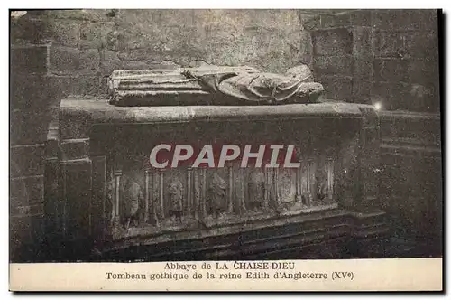 Cartes postales Abbaye de La Chaise Dieu Tombeau Gothique de la Reine Edith d'Angleterre