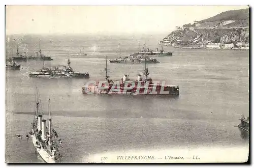 Cartes postales Villefranche Sur Mer L&#39Escadre Bateaux