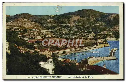 Cartes postales Villefranche Sur Mer Vue Generale et le port