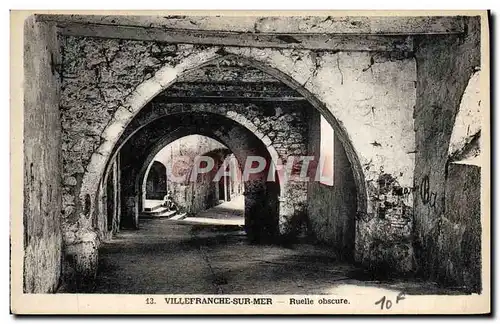 Ansichtskarte AK Villefranche Sur Mer Ruelle Obscure