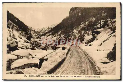 Ansichtskarte AK Beuil La route des gorges du Cians en hiver