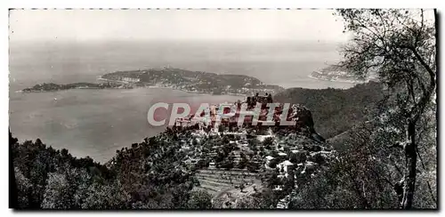 Cartes postales moderne Eze Village Vue Generale et le Cap Ferrat