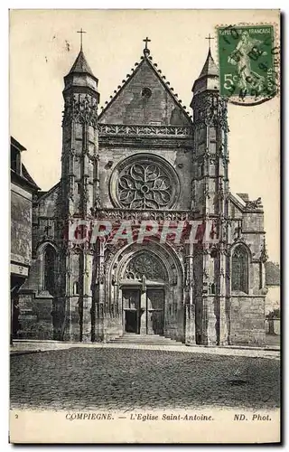 Cartes postales Compigne L&#39Eglise Saint Antoine