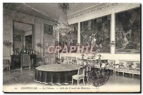 Cartes postales Compiegne Le Chateau Salle du Conseil des Ministres