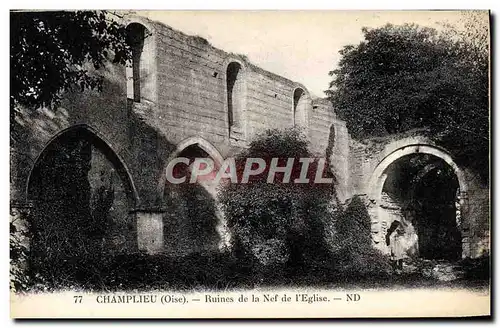 Ansichtskarte AK Champlieu Ruines de la Nef de L&#39Eglise