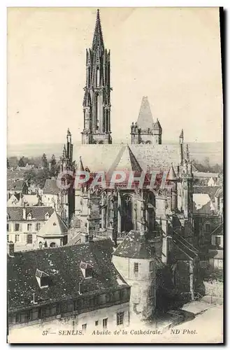 Ansichtskarte AK Senlis Abside de la Cathedrale