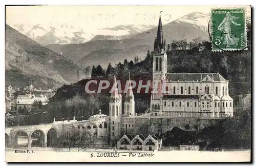 Cartes postales Lourdes Vue Laterale