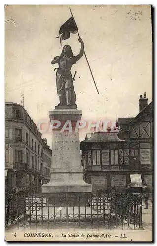 Cartes postales Compiegne La Statue de Jeanne d&#39Arc