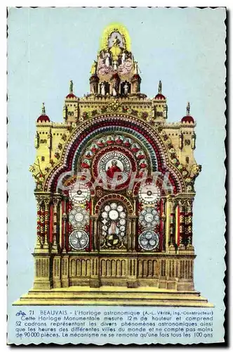 Cartes postales Beauais L&#39Horloge astronomique