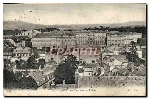 Ansichtskarte AK Compiegne Vue Sur le Palais