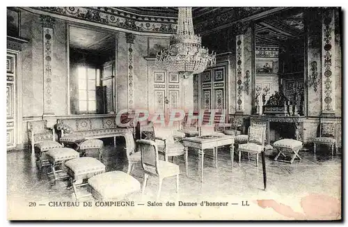 Ansichtskarte AK Compiegne Chateau Salon des Dames d&#39honneur