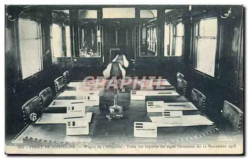 Cartes postales Foret De Compiegne Wagon de L&#39Armistice Militaria