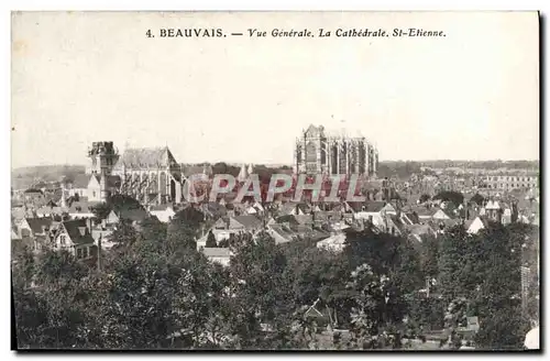 Ansichtskarte AK Beauvais Vue Generale La Cathedrale St Etienne