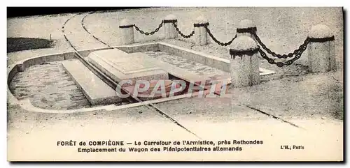Cartes postales Foret de Compiegne Carrefour de L'Armistice Pres Rethondes Militaria