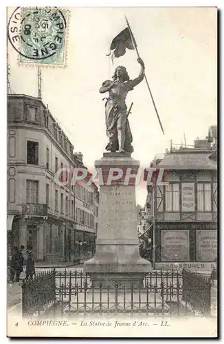 Cartes postales Compiegne La Statue Jeanne D&#39Arc