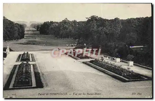 Cartes postales Palais de Compiegne Vue Sur les Beaux Monts