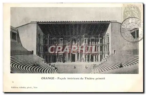 Cartes postales Orange Facade Interieure du Theatre