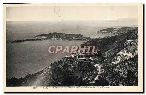 Ansichtskarte AK Eze Route de la Moyenne corniche et le Cap Ferrat