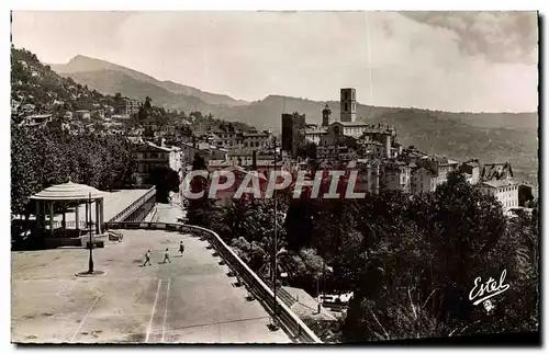 Cartes postales moderne Grasse La Cours Kiosque a Musique la vieille ville