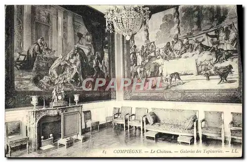 Ansichtskarte AK Chateau De Compiegne Galeries des Tapisseries