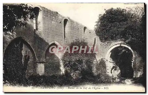 Cartes postales Champlieu Ruines de la nef de l&#39eglise