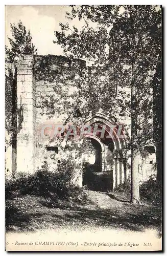 Cartes postales Ruines De Champlieu Entree Principale de L'Eglise